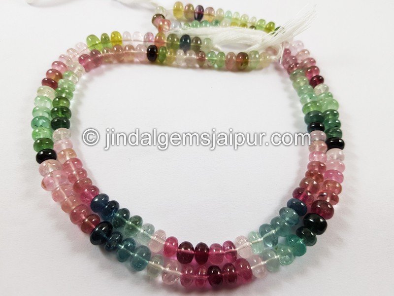 Afghan Tourmaline Smooth Roundelle Beads